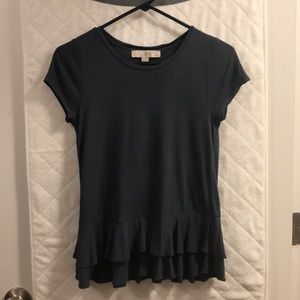 Loft ruffle t shirt